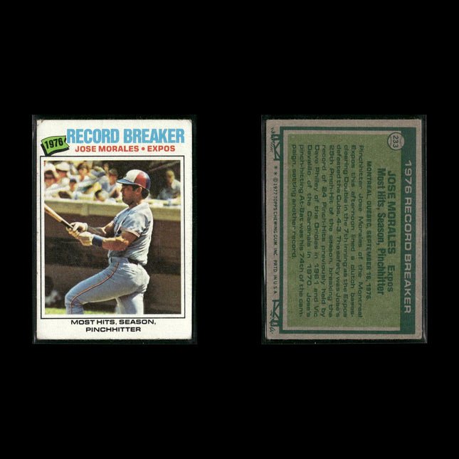 Montreal Expos 1977 Topps Baseball 23-Card Lot Topps VG