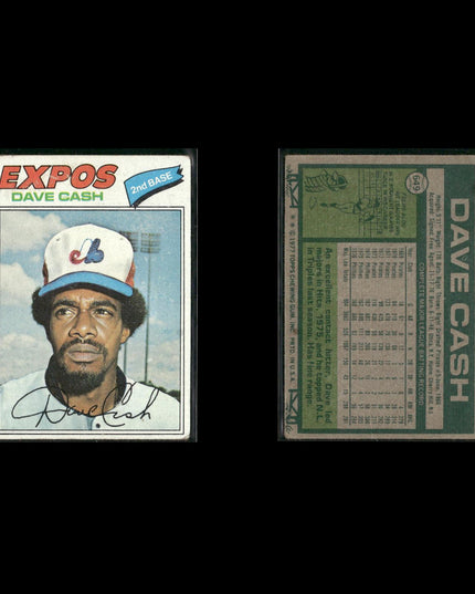 Montreal Expos 1977 Topps Baseball 23-Card Lot Topps VG