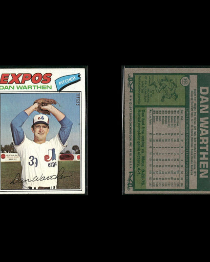 Montreal Expos 1977 Topps Baseball 23-Card Lot Topps VG