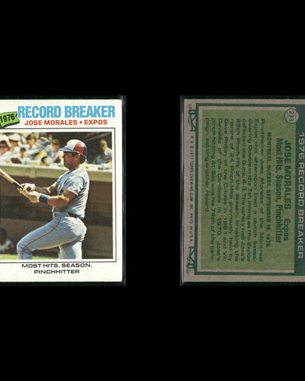 Montreal Expos 1977 Topps Baseball 23-Card Lot Topps VG