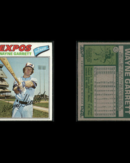 Montreal Expos 1977 Topps Baseball 23-Card Lot Topps VG