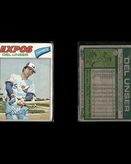 Montreal Expos 1977 Topps Baseball 23-Card Lot Topps VG
