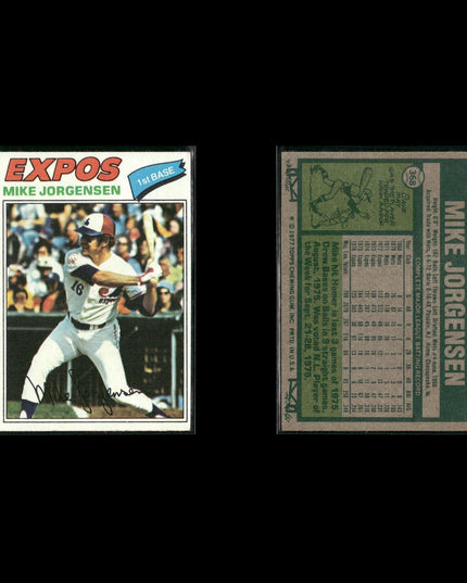 Montreal Expos 1977 Topps Baseball 23-Card Lot Topps VG