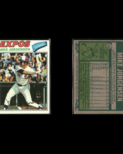 Montreal Expos 1977 Topps Baseball 23-Card Lot Topps VG