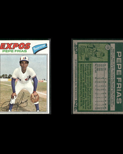 Montreal Expos 1977 Topps Baseball 23-Card Lot Topps VG