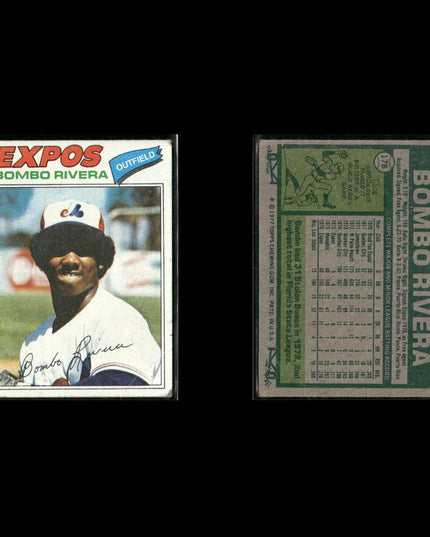 Montreal Expos 1977 Topps Baseball 23-Card Lot Topps VG