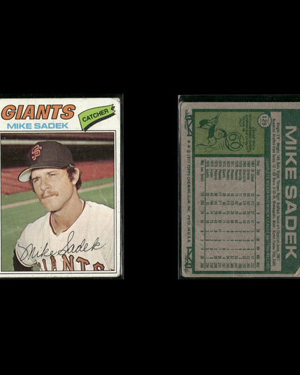 San Francisco Giants 1977 Topps Baseball 31-Card Lot Topps VG