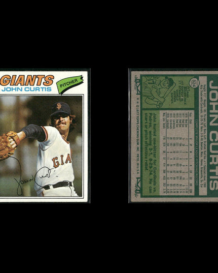 San Francisco Giants 1977 Topps Baseball 31-Card Lot Topps VG