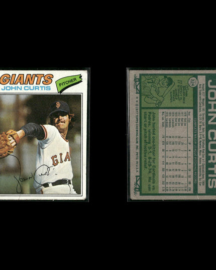 San Francisco Giants 1977 Topps Baseball 31-Card Lot Topps VG