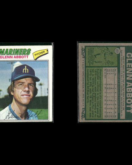 Seattle Mariners 1977 Topps Baseball 21-Card Lot Topps VG