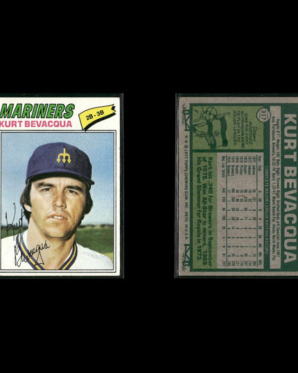 Seattle Mariners 1977 Topps Baseball 21-Card Lot Topps VG