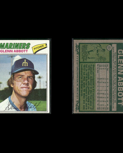 Seattle Mariners 1977 Topps Baseball 21-Card Lot Topps VG