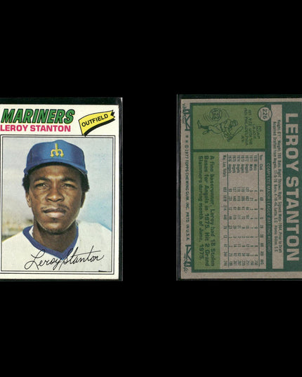 Seattle Mariners 1977 Topps Baseball 21-Card Lot Topps VG
