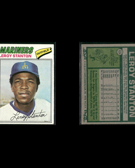 Seattle Mariners 1977 Topps Baseball 21-Card Lot Topps VG