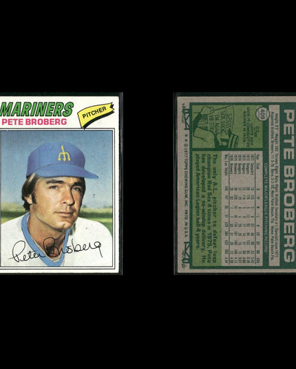 Seattle Mariners 1977 Topps Baseball 21-Card Lot Topps VG
