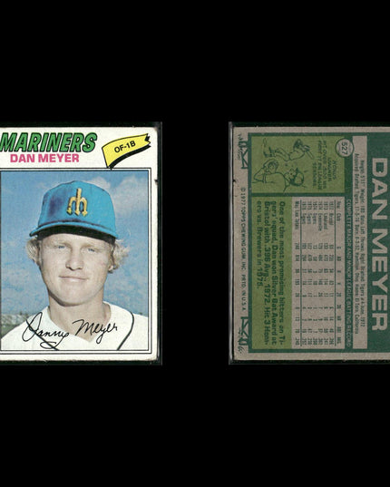 Seattle Mariners 1977 Topps Baseball 21-Card Lot Topps VG