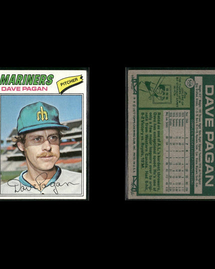 Seattle Mariners 1977 Topps Baseball 21-Card Lot Topps VG