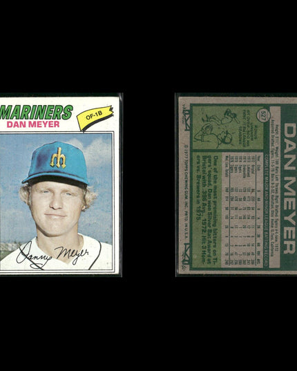 Seattle Mariners 1977 Topps Baseball 21-Card Lot Topps VG