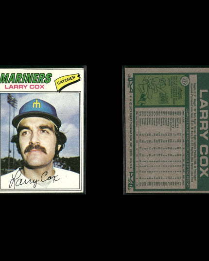 Seattle Mariners 1977 Topps Baseball 21-Card Lot Topps VG