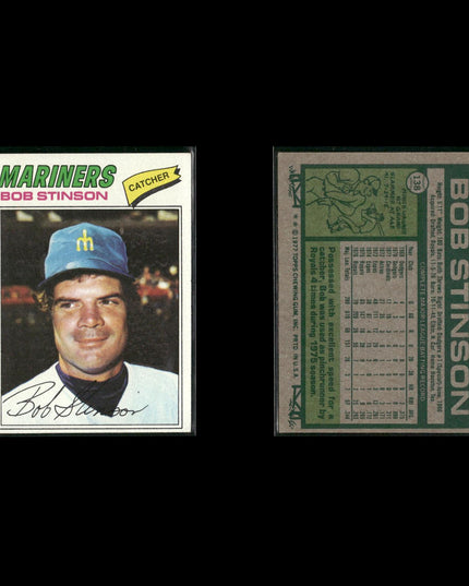 Seattle Mariners 1977 Topps Baseball 21-Card Lot Topps VG