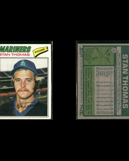 Seattle Mariners 1977 Topps Baseball 21-Card Lot Topps VG