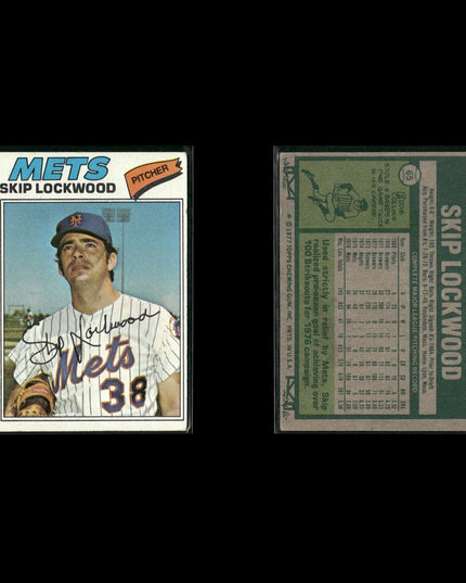New York Mets 1977 Topps Baseball 15-Card Lot Topps VG