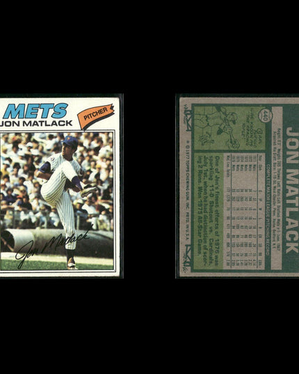 New York Mets 1977 Topps Baseball 15-Card Lot Topps VG