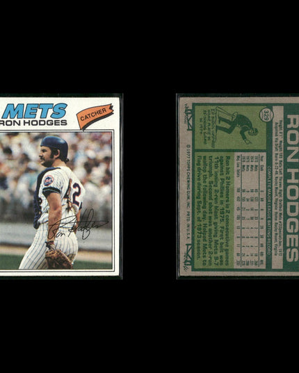 New York Mets 1977 Topps Baseball 15-Card Lot Topps VG