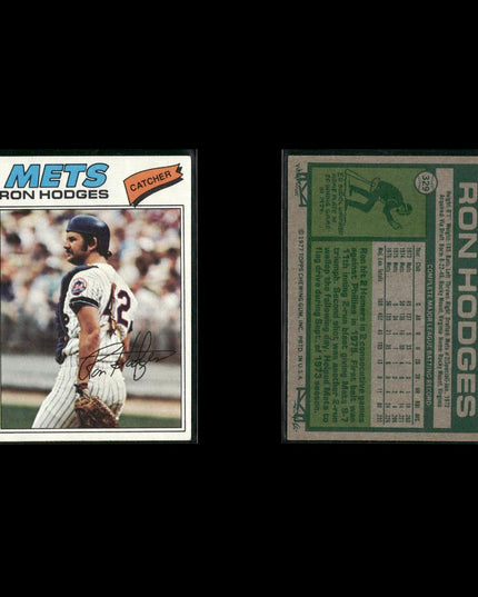 New York Mets 1977 Topps Baseball 15-Card Lot Topps VG