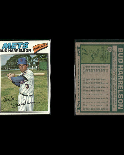 New York Mets 1977 Topps Baseball 15-Card Lot Topps VG