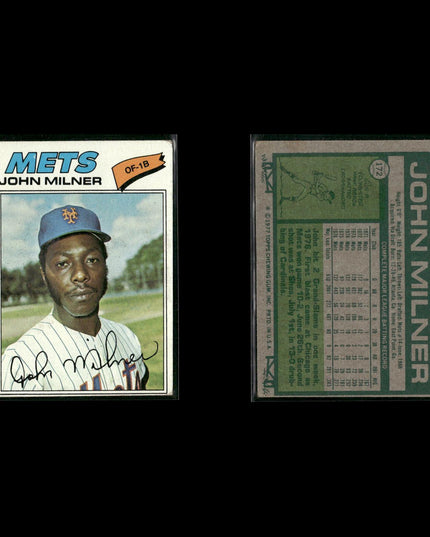 New York Mets 1977 Topps Baseball 15-Card Lot Topps VG