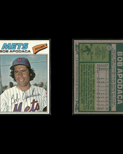 New York Mets 1977 Topps Baseball 15-Card Lot Topps VG