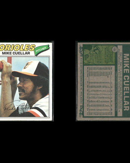 Baltimore Orioles 1977 Topps Baseball 22-Card Lot Topps VG