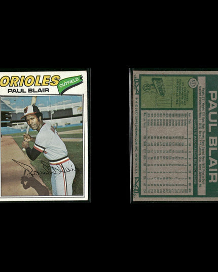 Baltimore Orioles 1977 Topps Baseball 22-Card Lot Topps VG
