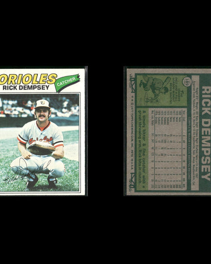 Baltimore Orioles 1977 Topps Baseball 22-Card Lot Topps VG