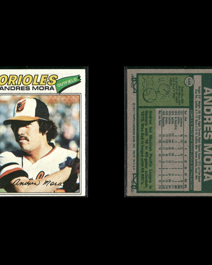 Baltimore Orioles 1977 Topps Baseball 22-Card Lot Topps VG