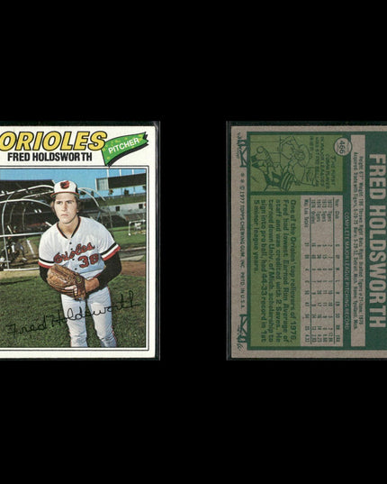 Baltimore Orioles 1977 Topps Baseball 22-Card Lot Topps VG