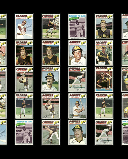 San Diego Padres 1977 Topps Baseball 30-Card Lot Topps VG