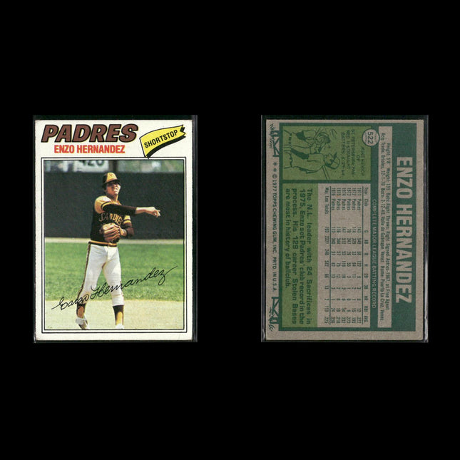 San Diego Padres 1977 Topps Baseball 30-Card Lot Topps VG