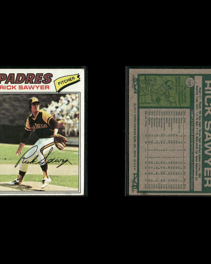 San Diego Padres 1977 Topps Baseball 30-Card Lot Topps VG