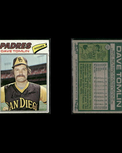 San Diego Padres 1977 Topps Baseball 30-Card Lot Topps VG