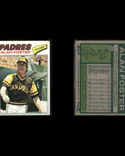 San Diego Padres 1977 Topps Baseball 30-Card Lot Topps VG