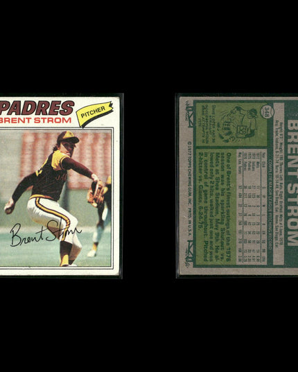 San Diego Padres 1977 Topps Baseball 30-Card Lot Topps VG