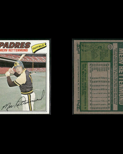 San Diego Padres 1977 Topps Baseball 30-Card Lot Topps VG