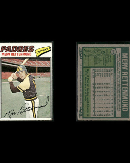 San Diego Padres 1977 Topps Baseball 30-Card Lot Topps VG