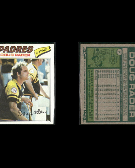 San Diego Padres 1977 Topps Baseball 30-Card Lot Topps VG