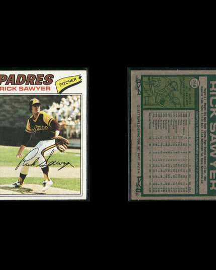 San Diego Padres 1977 Topps Baseball 30-Card Lot Topps VG