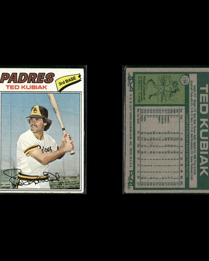 San Diego Padres 1977 Topps Baseball 30-Card Lot Topps VG