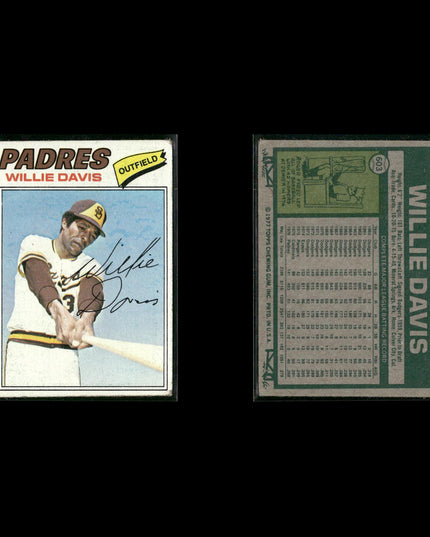 San Diego Padres 1977 Topps Baseball 30-Card Lot Topps VG