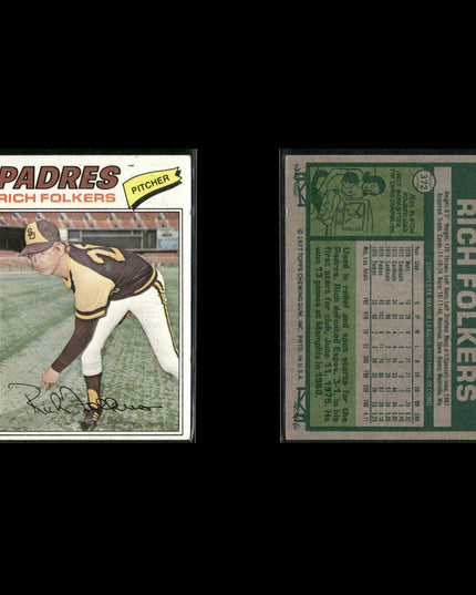San Diego Padres 1977 Topps Baseball 30-Card Lot Topps VG